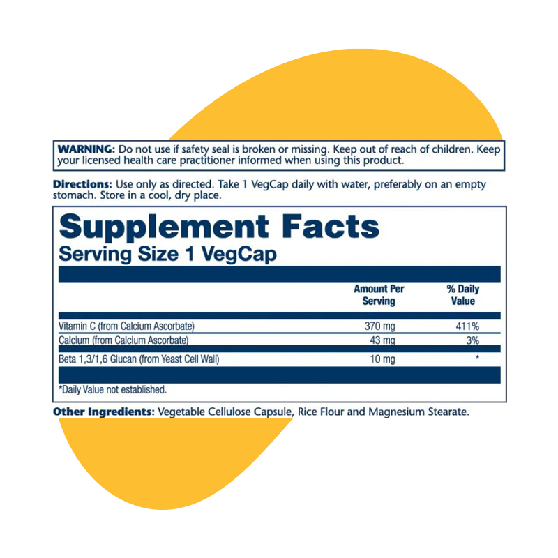 Beta Glucan with Vitamin C 3