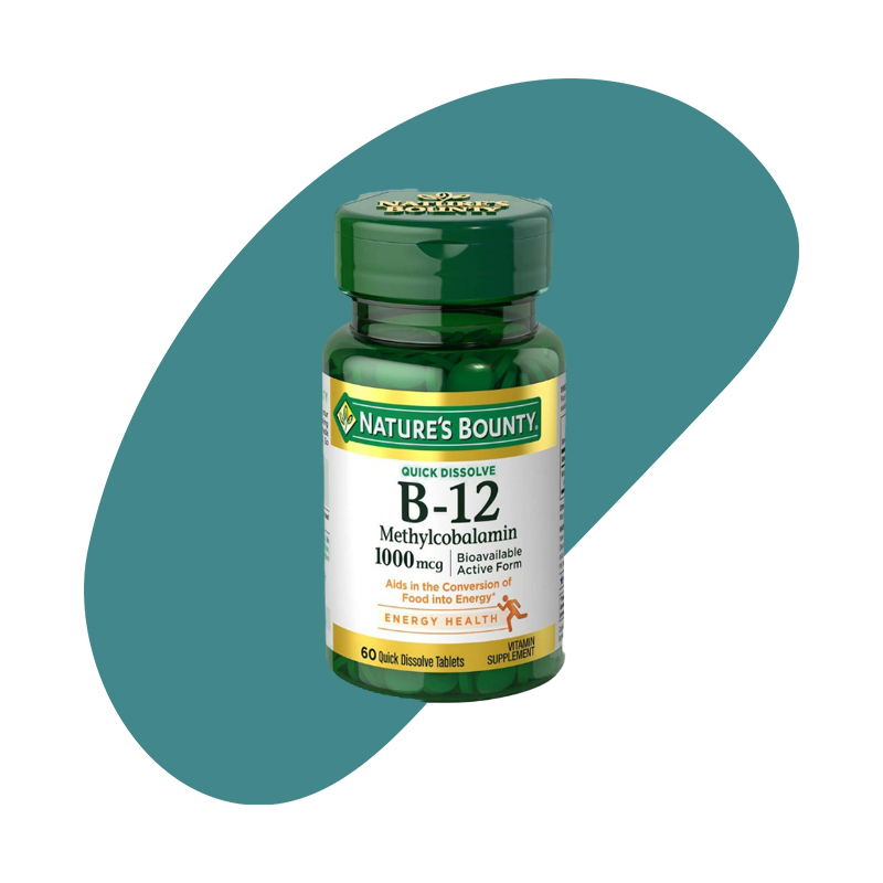 vitaminB12 energy nerves nature bounty