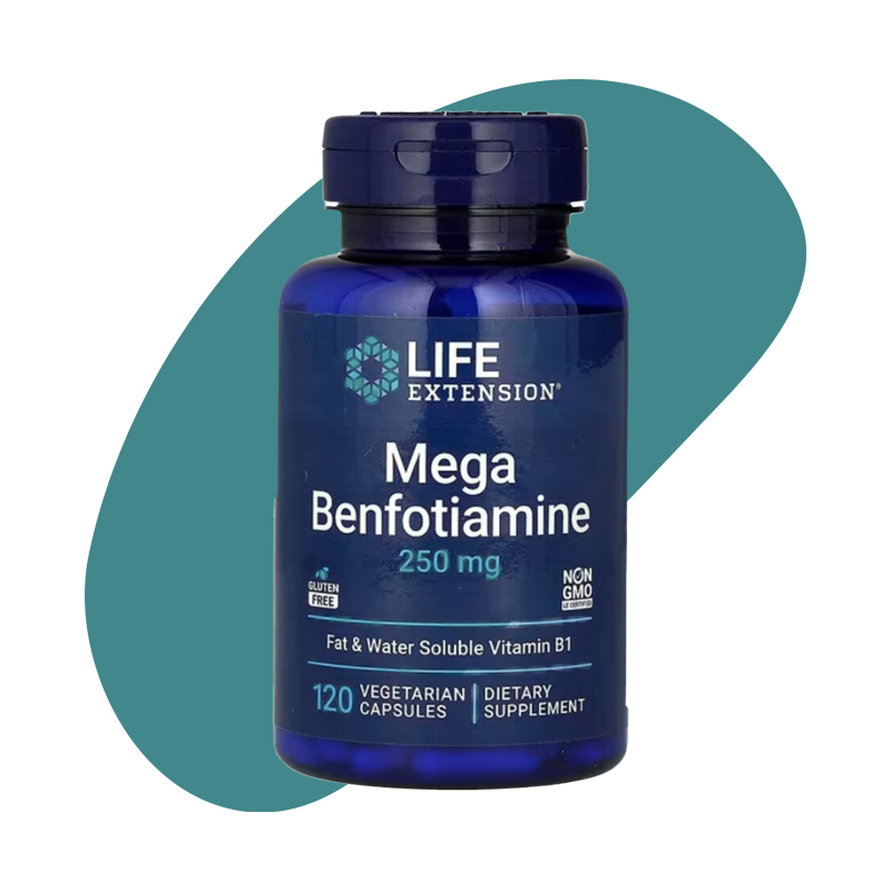 Mega Benfotiamine, 250 mg, 120 Vegetarian Capsules 1