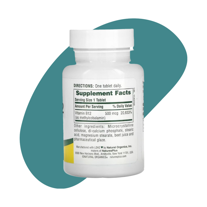 Vitamin B-12, 500 mcg 2