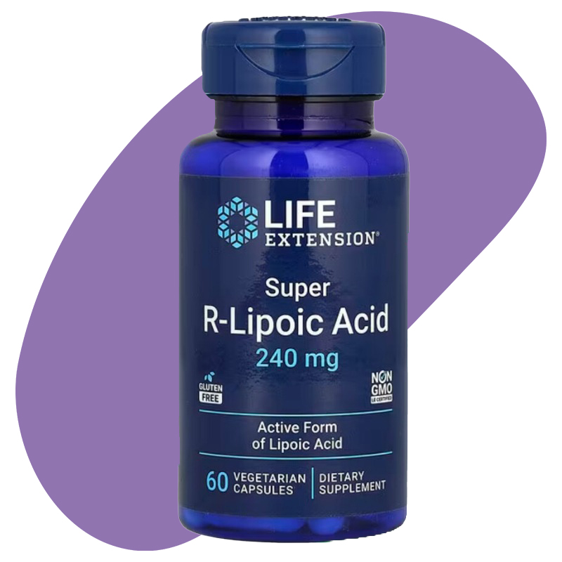 Super R-Lipoic Acid, 240 mg, 60 Vegetarian Capsules 1
