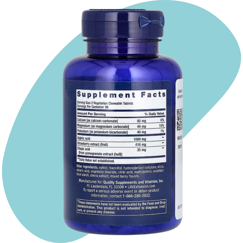 Berry Flavor, 60 Vegetarian Chewable Tablets 2