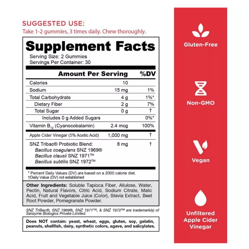 with Probiotics, 60 gummies 4