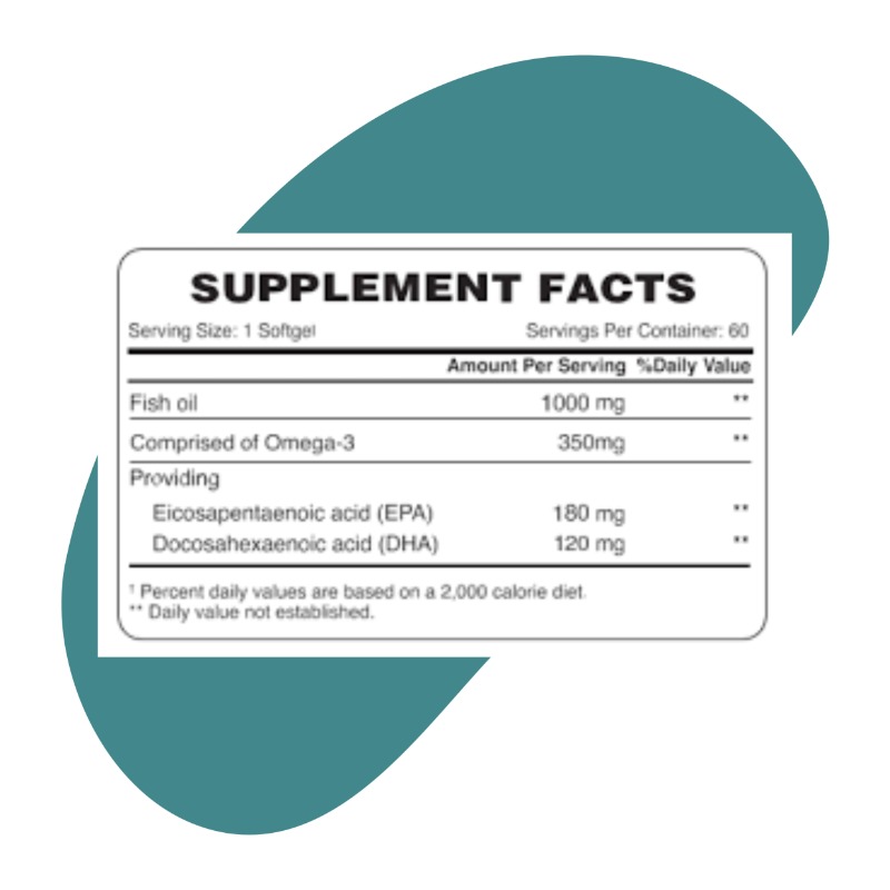 Omega-3 Fish Oil, 60 softgels 3