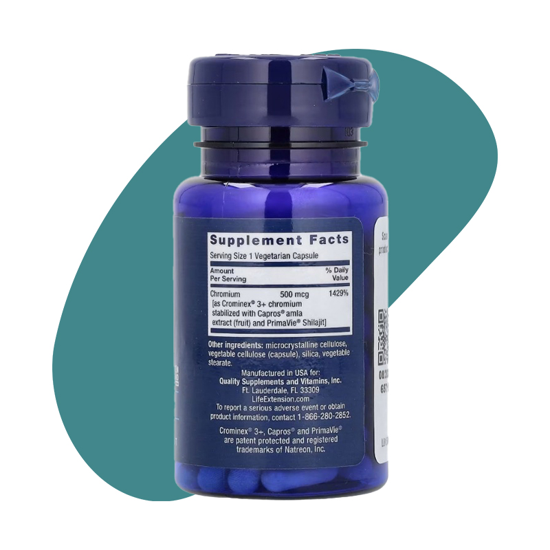 Optimized Chromium with Crominex 3+, 500 mcg, 60 Vegetarian Capsules 2