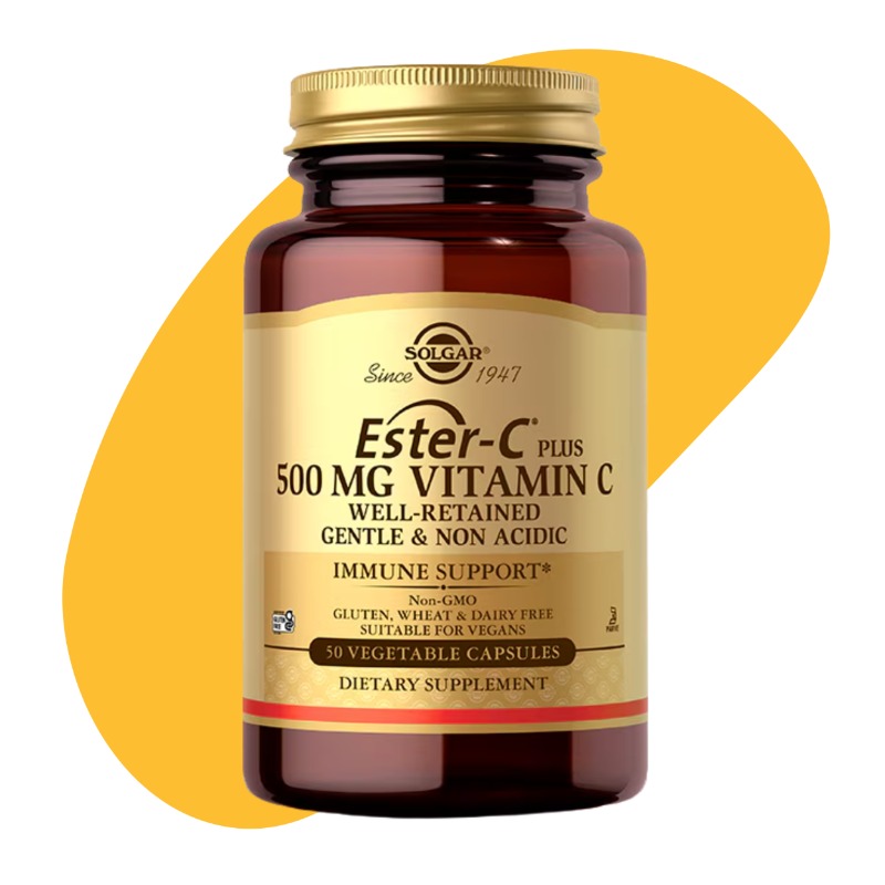 Ester‑C Plus 500 mg Vitamin C, 50 Vegetable Capsules 1