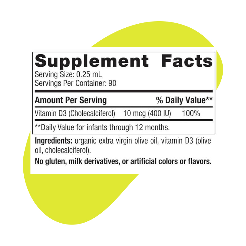 Baby VitaminD3 NordicNaturals Provin Kuwait Supplement Infant