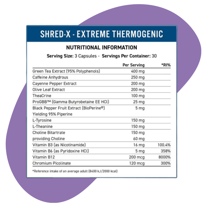 Shred-X Fat Burner Capsules 2