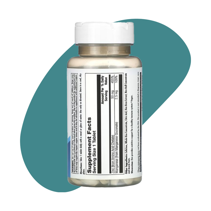 Zinc 50 Chelated 90 Tablets 2