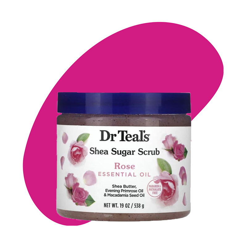 Shea Sugar Scrub, Rose Essential Oil 1
