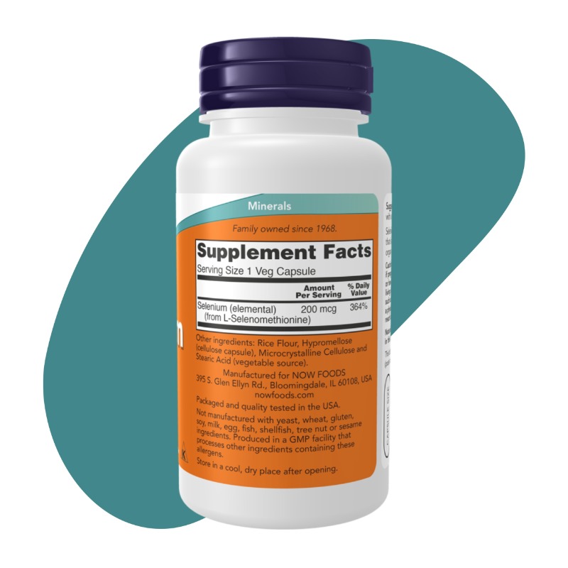 Selenium 200mcg, 180 Capsules 2