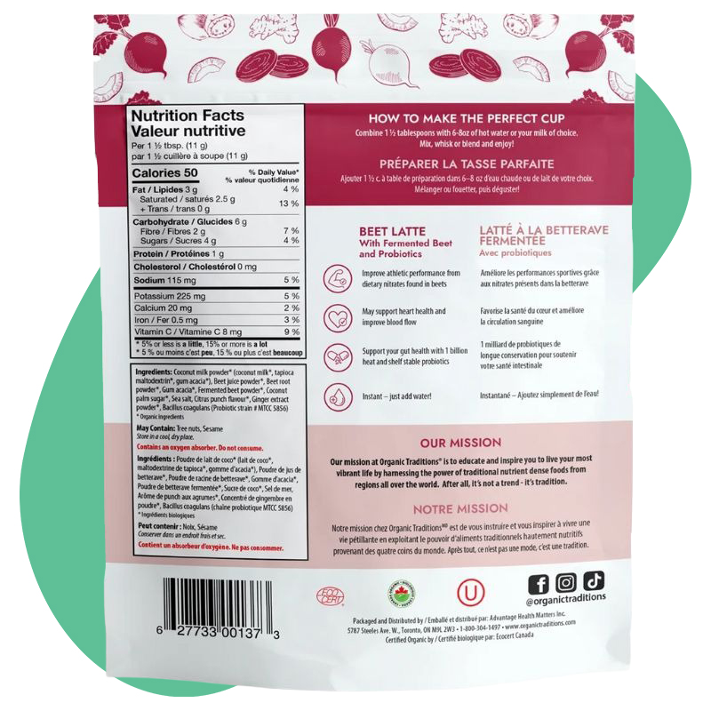 Beet Latte with Fermented Beets and Probiotics 2