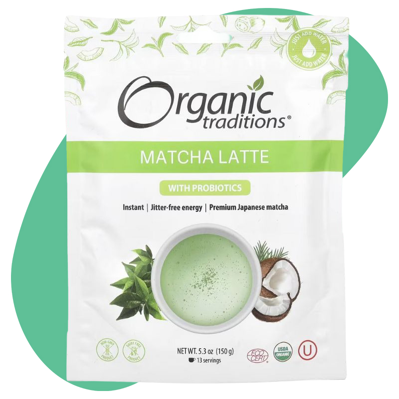 Matcha Latte with Probiotics 1