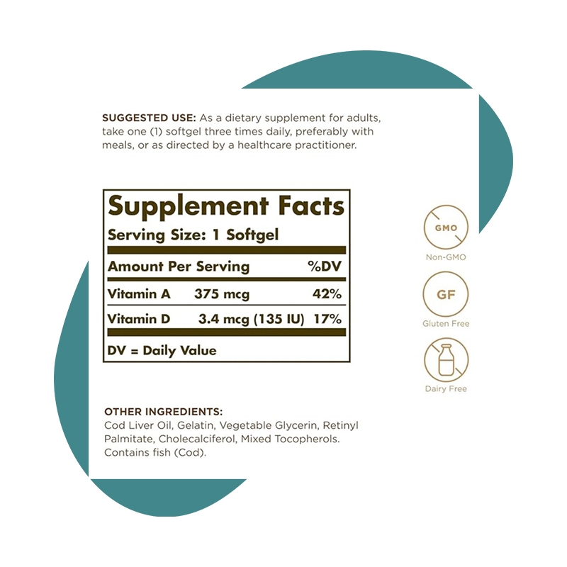 Vitamins A & D, 250 Softgels 1