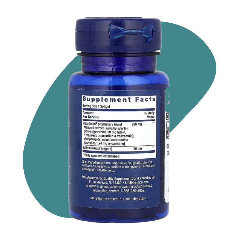 Ocular Support with Saffron, 60 Softgels 2