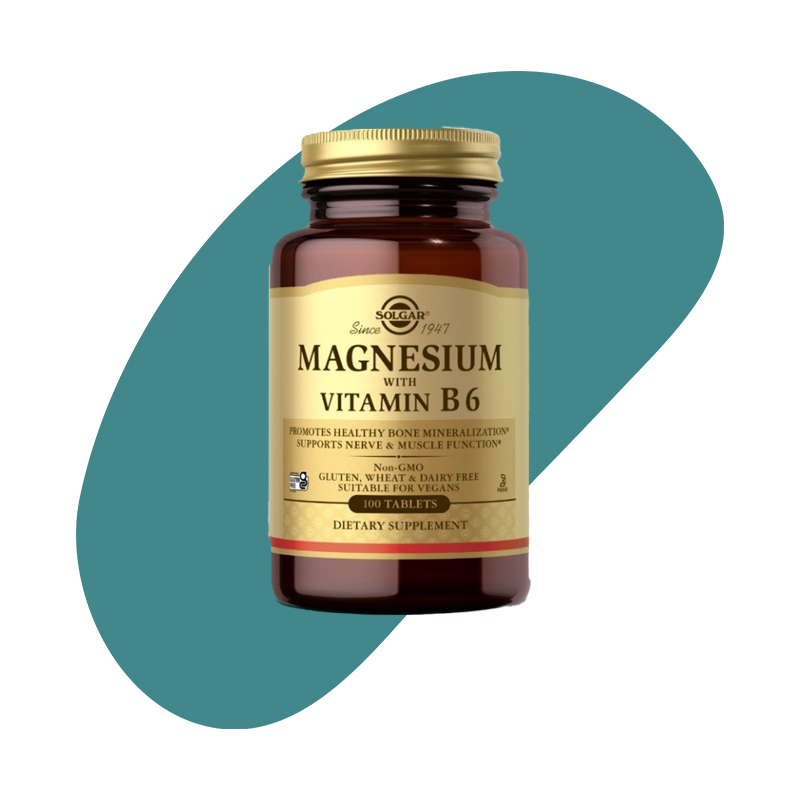 solgar magnesium vitaminB6 nerves muscles