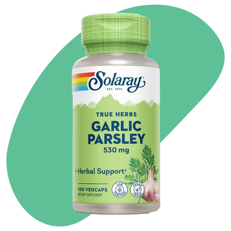 garlic parsley digestion breath solaray