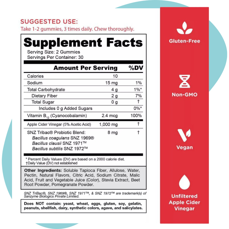 with Probiotics, 60 gummies 4