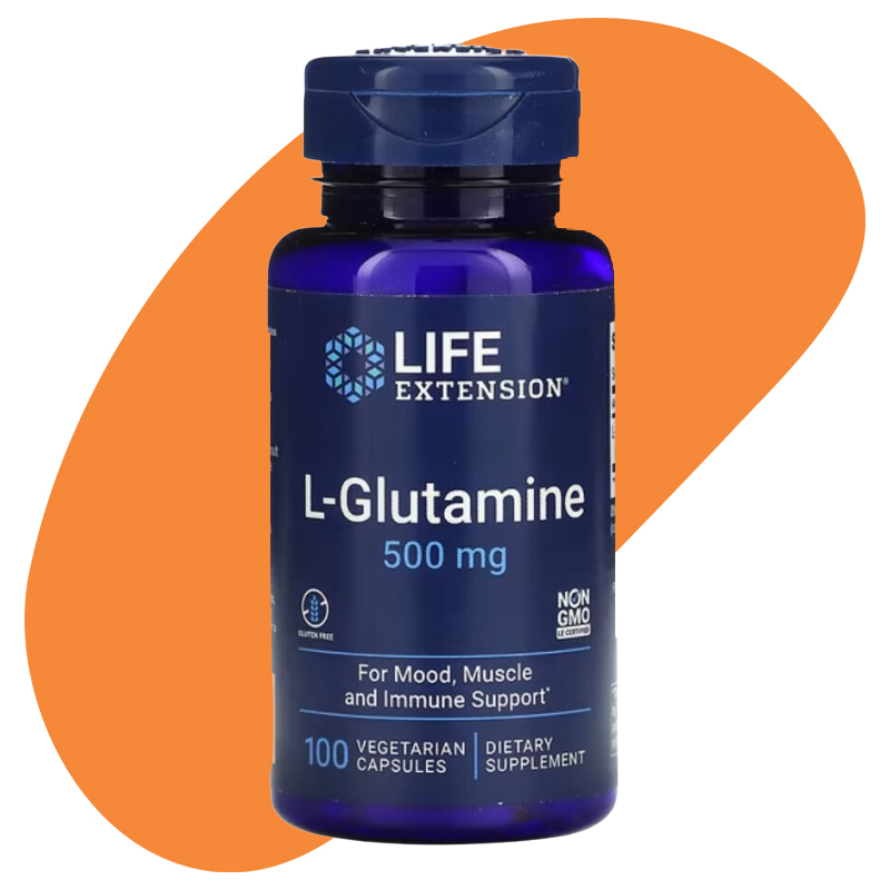 L-Glutamine, 500 mg, 100 Vegetarian Capsules 1