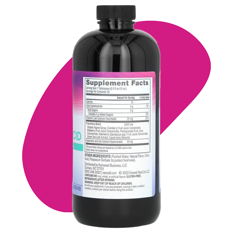 Hyaluronic Acid With Vitamin C, Berry Liquid 2