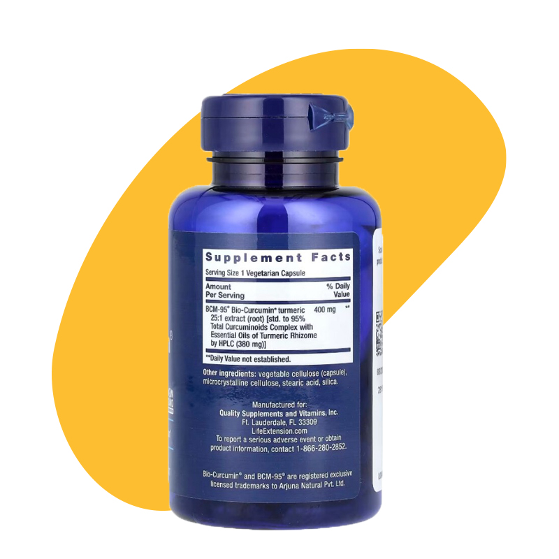 Super Bio-Curcumin, Turmeric Extract, 60 Vegetarian Capsules 2