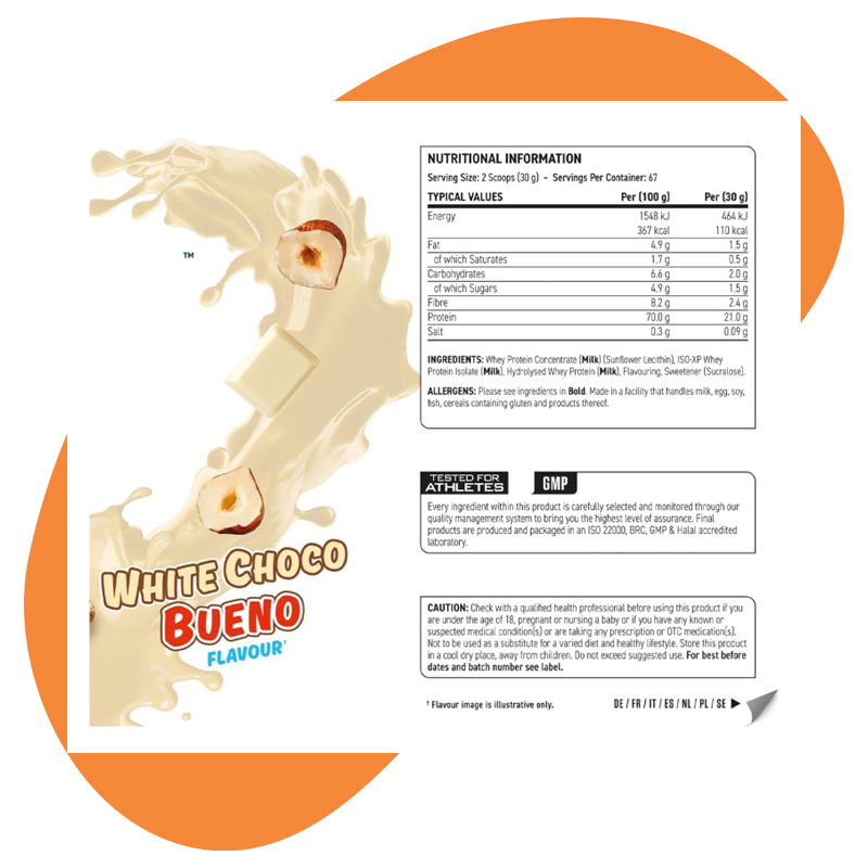 White Choco Bueno, 2kg - 67 Servings 3
