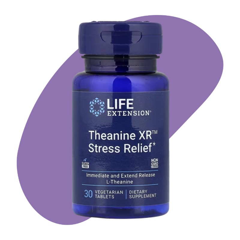 Theanine XR™ Stress Relief, 30 Vegetarian Tablets 1