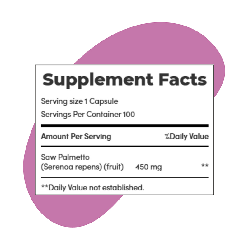 Saw Palmetto, 450 mg 3