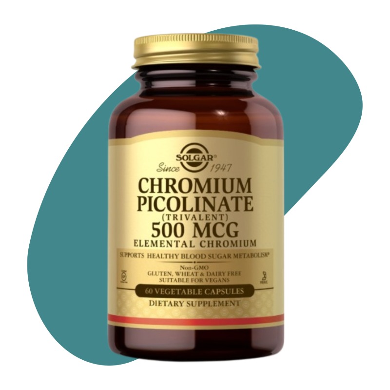 Chromium Picolinate 500mcg, 60 Vegetable Capsules 0