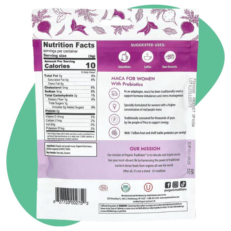 Maca For Women with Probiotics 2