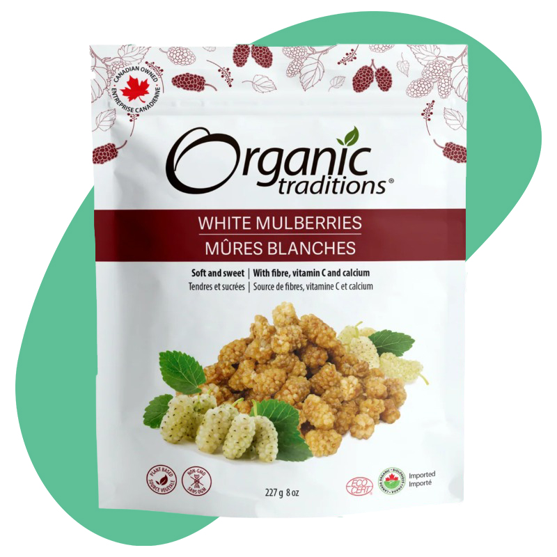Organic White Mulberries, 227 g 1