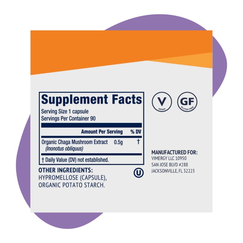 Chaga, 90 Capsules 2