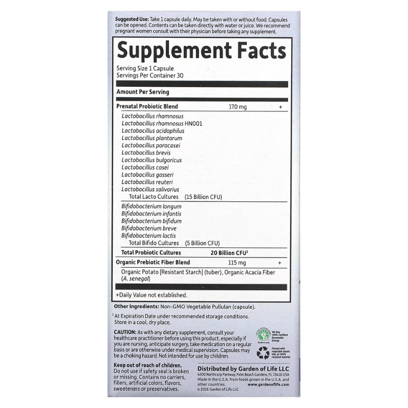 Dr. Formulated Probiotics Once Daily Prenatal 1