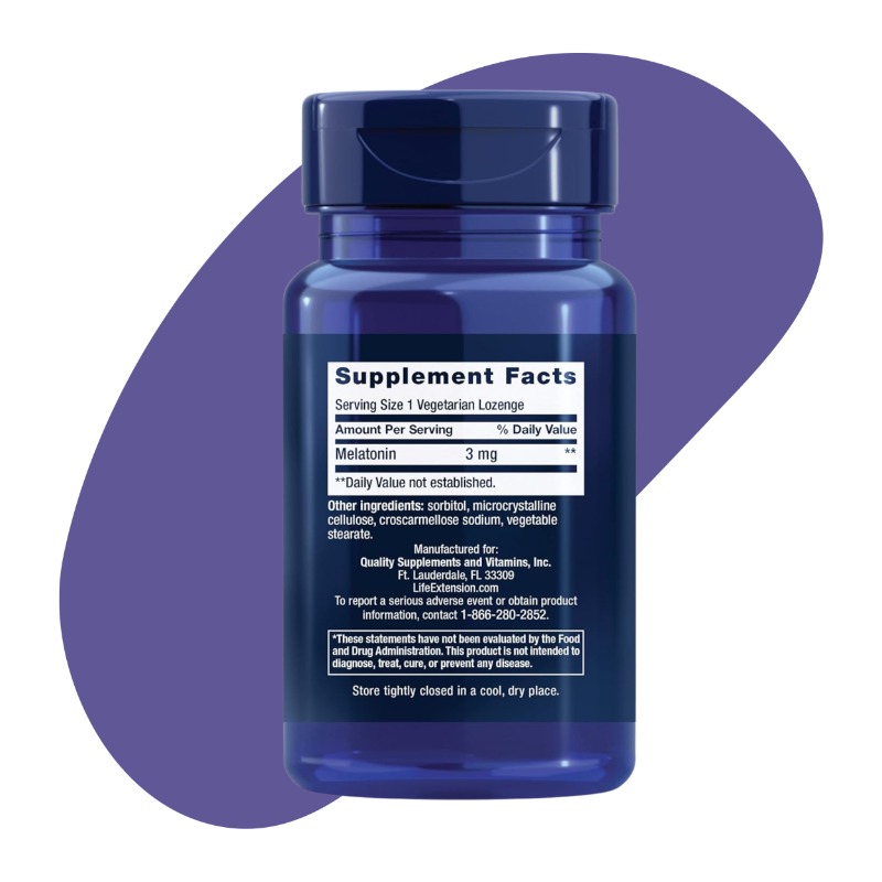 Melatonin, 3 mg, 60 Vegetarian Lozenges 1