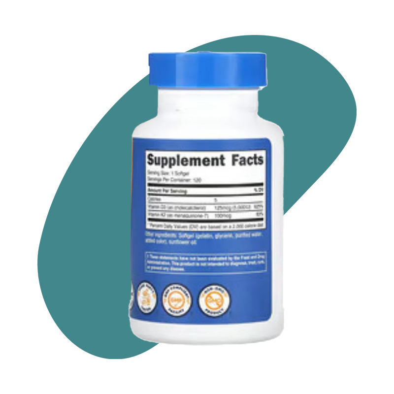 VitaminK2 VitaminD3 Nutricost Provin Kuwait Supplement Bone