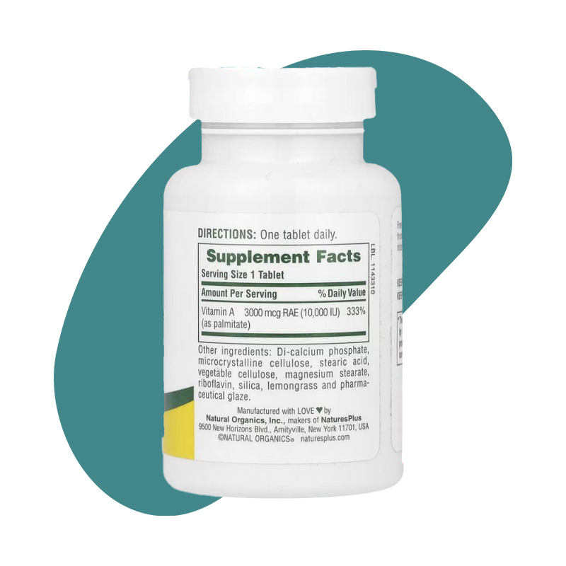 Vitamin A, 10,000 IU 2