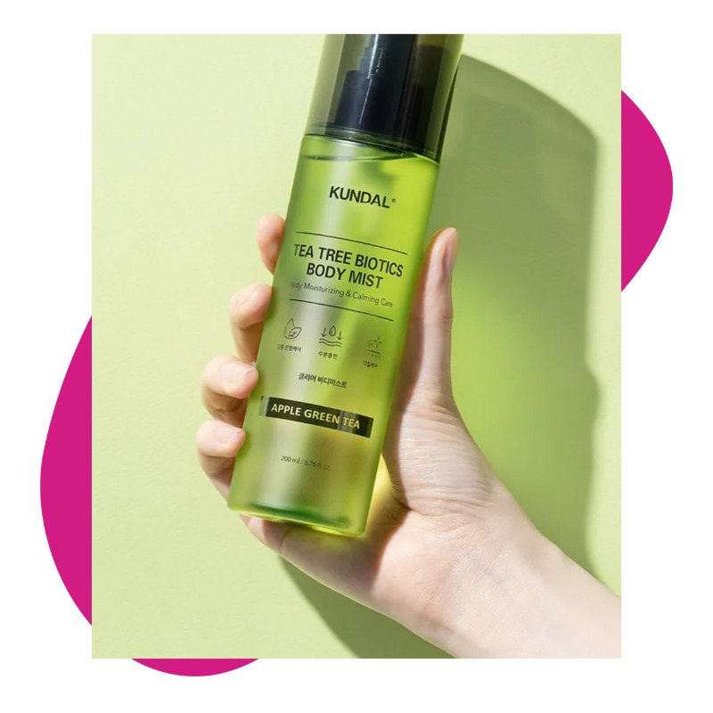 Tea Tree Biotics Body Mist For Moisturizing & Calming Care, Apple Green Tea 200 mL 2