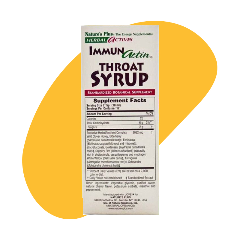 Actives Immunactin Throat Syrup 4 Oz 2