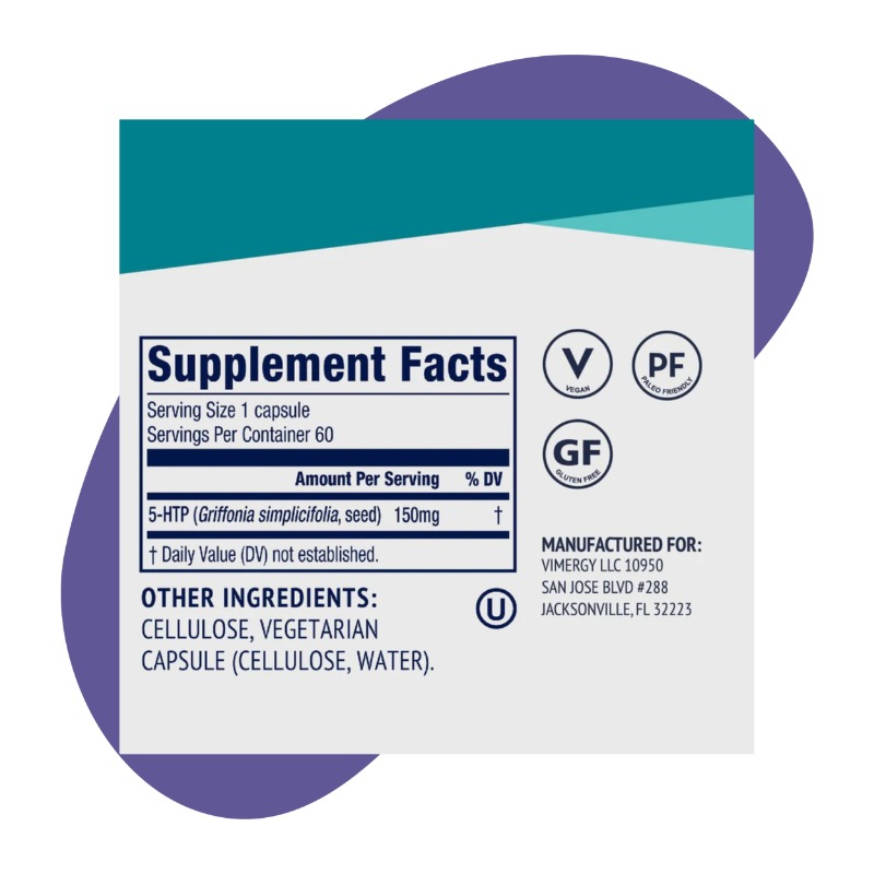 5-HTP, 60 Capsules 2
