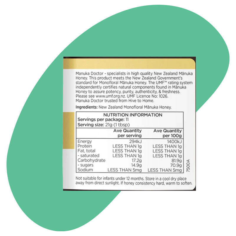 UMF 6+ Manuka Honey Monofloral 250g 2