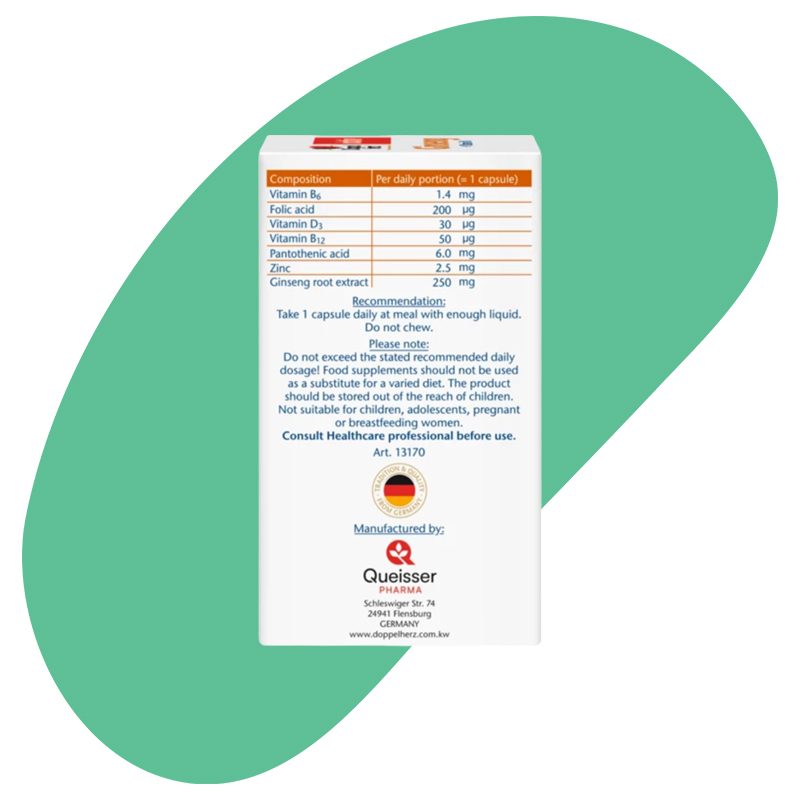 Ginseng + Vitamin D, 60 capsules 2
