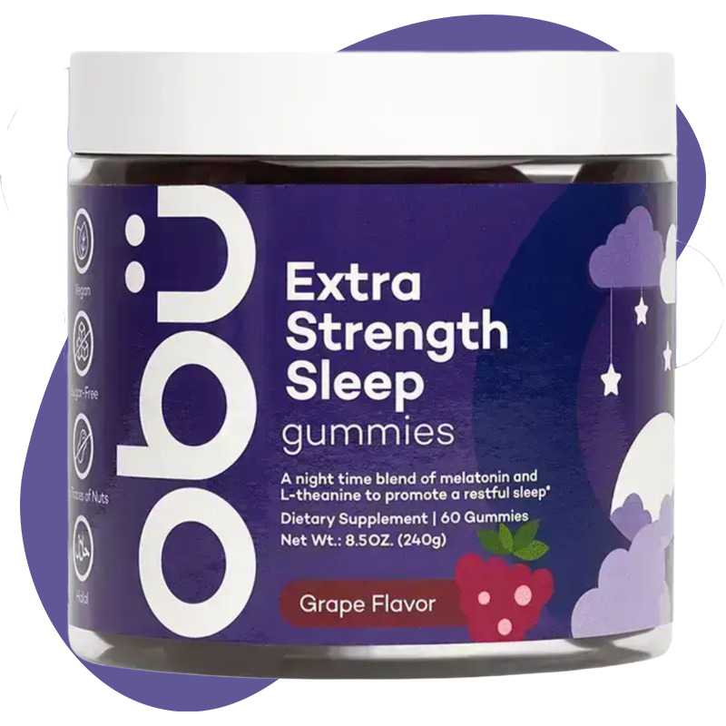 Extra Strength Sleep Gummies- Grape Flavor 1