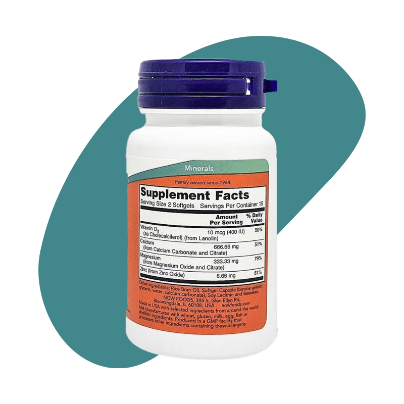 Calcium & Magnesium with Vitamin D3 and Zinc 30 capsules 2