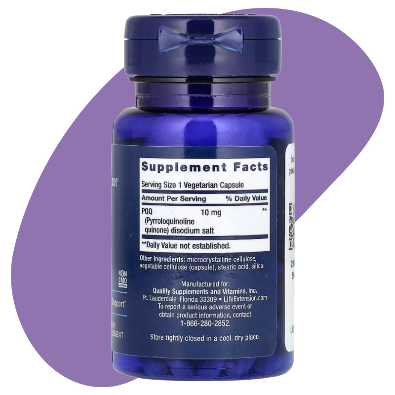 PQQ Caps, 10 mg, 30 Vegetarian Capsules 2