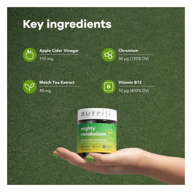 Mighty Metabolism, 60 Berry-Lychee Gummies 1