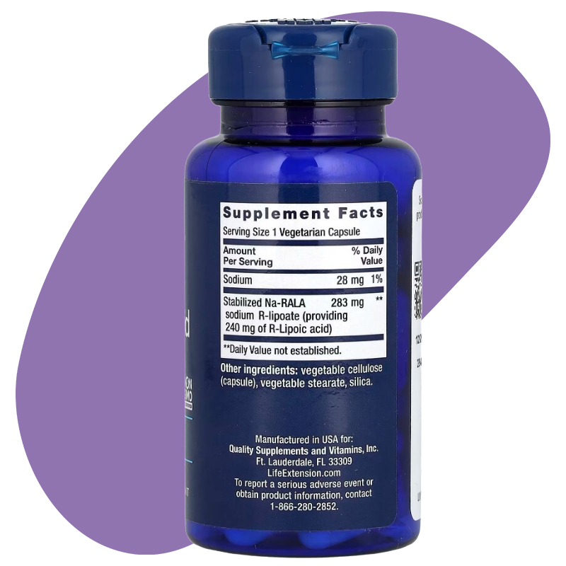 Super R-Lipoic Acid, 240 mg, 60 Vegetarian Capsules 2