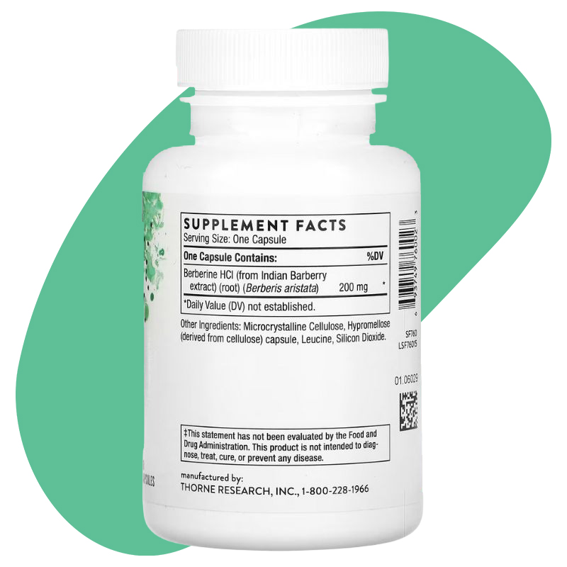 Berberine 200 mg, 60 Capsules 2