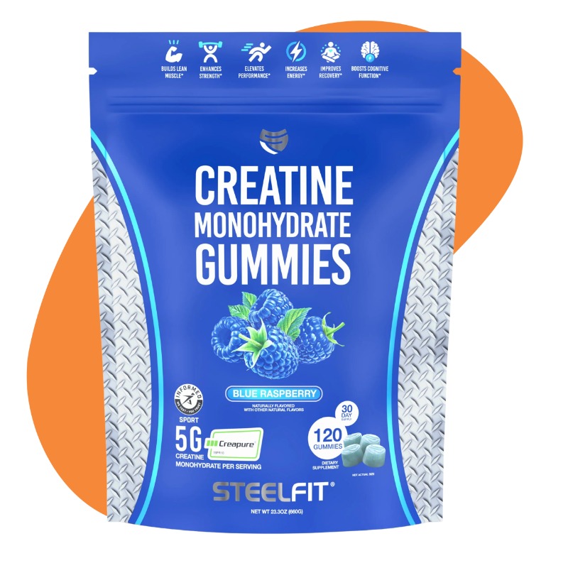 Creatine Monohydrate Gummies, Blue Raspberry 1