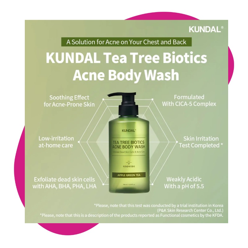 Tea Tree Biotics Acne Body Wash, Apple Green Tea 500 mL 2