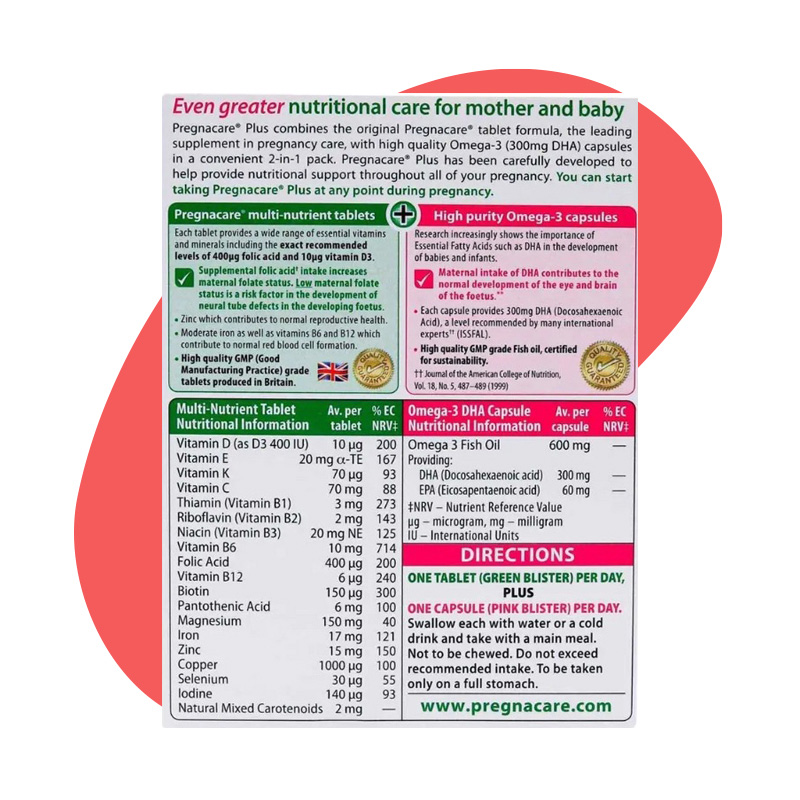 with Folic Acid & Vitamin D, Dual Pack, 56 Tabs/Caps 2